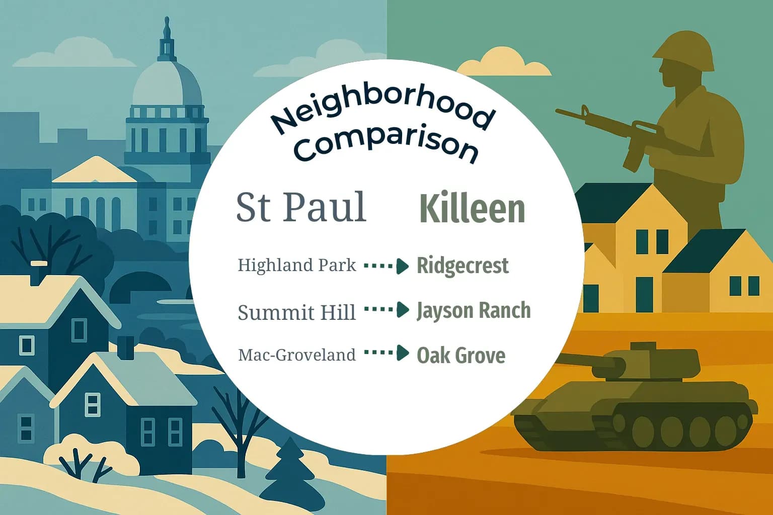 St. Paul vs Killeen Neighborhood Comparison
