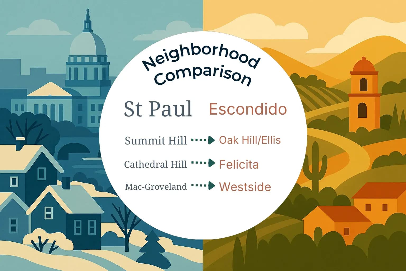 St. Paul vs Escondido Neighborhood Comparison