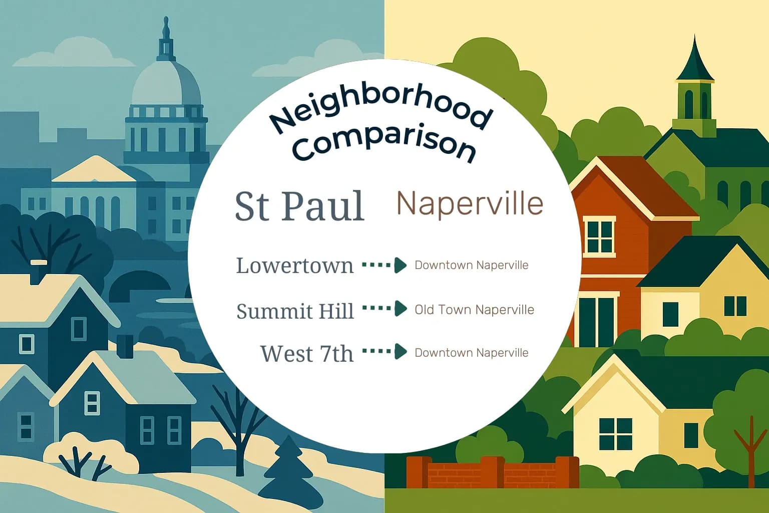 St. Paul vs Naperville Neighborhood Comparison