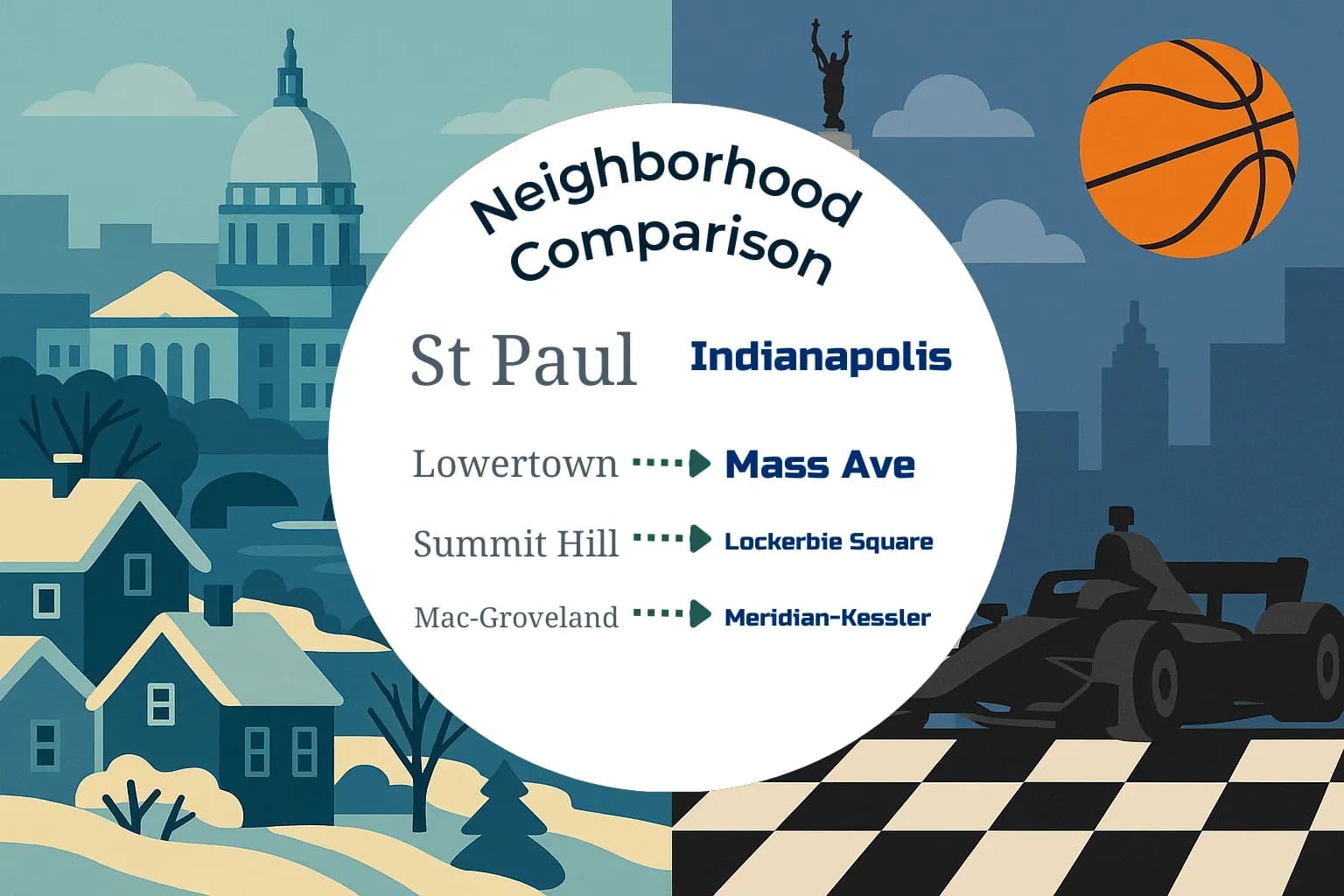 St. Paul vs Indianapolis Neighborhood Comparison