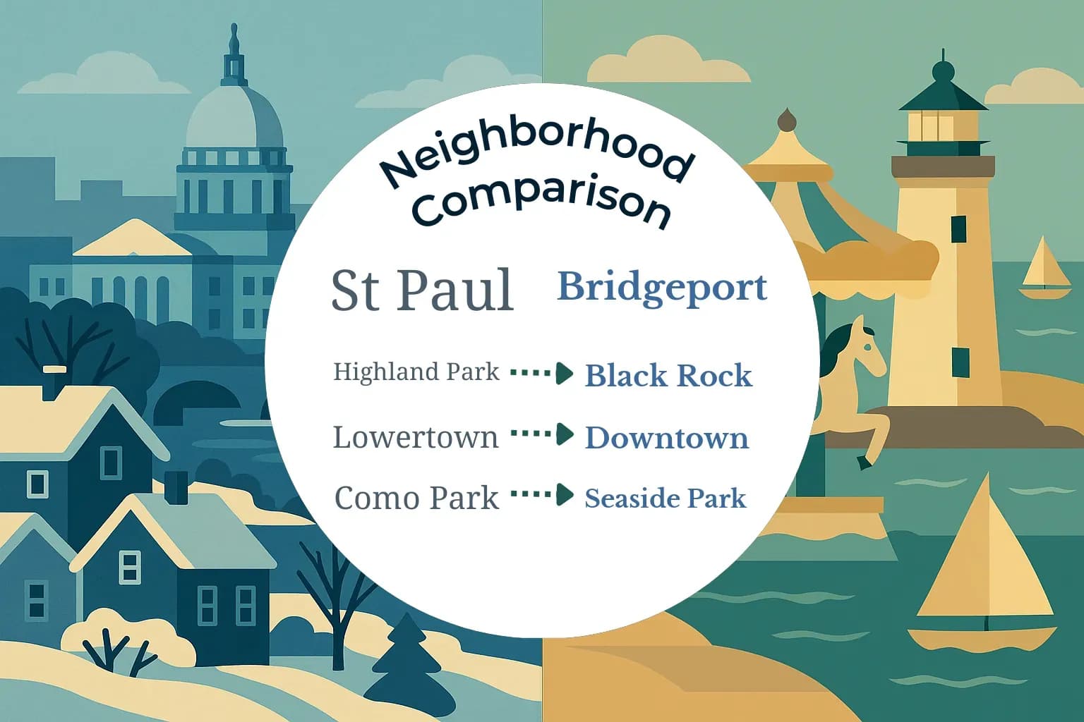 St. Paul vs Bridgeport Neighborhood Comparison