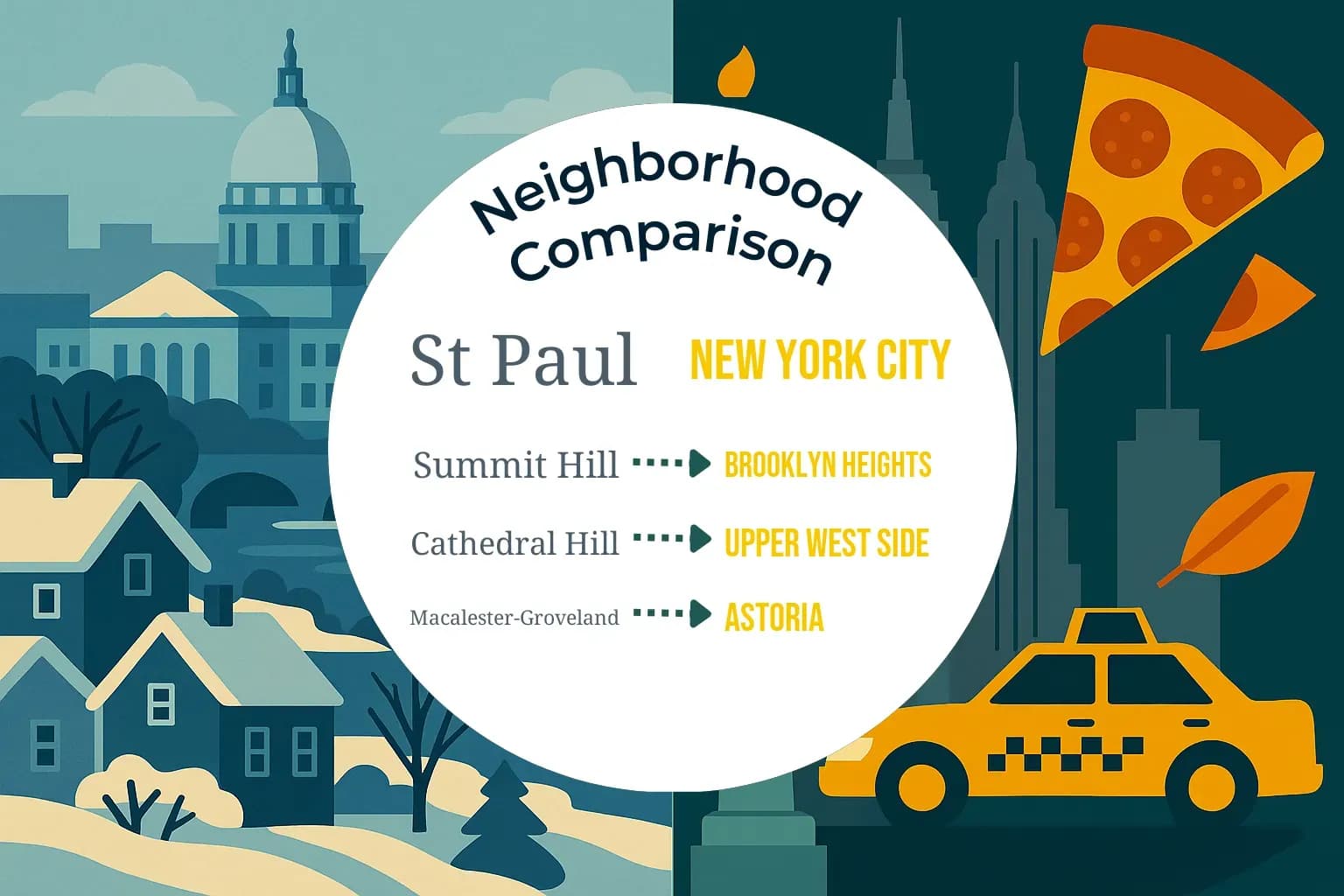 St. Paul vs New York City Neighborhood Comparison