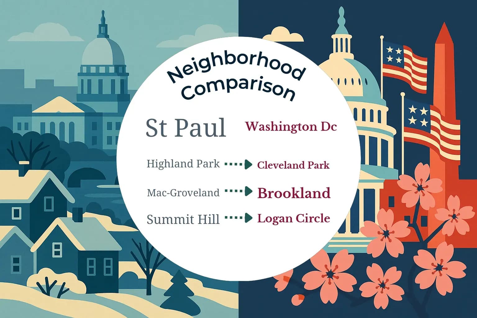 St. Paul vs Washington DC Neighborhood Comparison