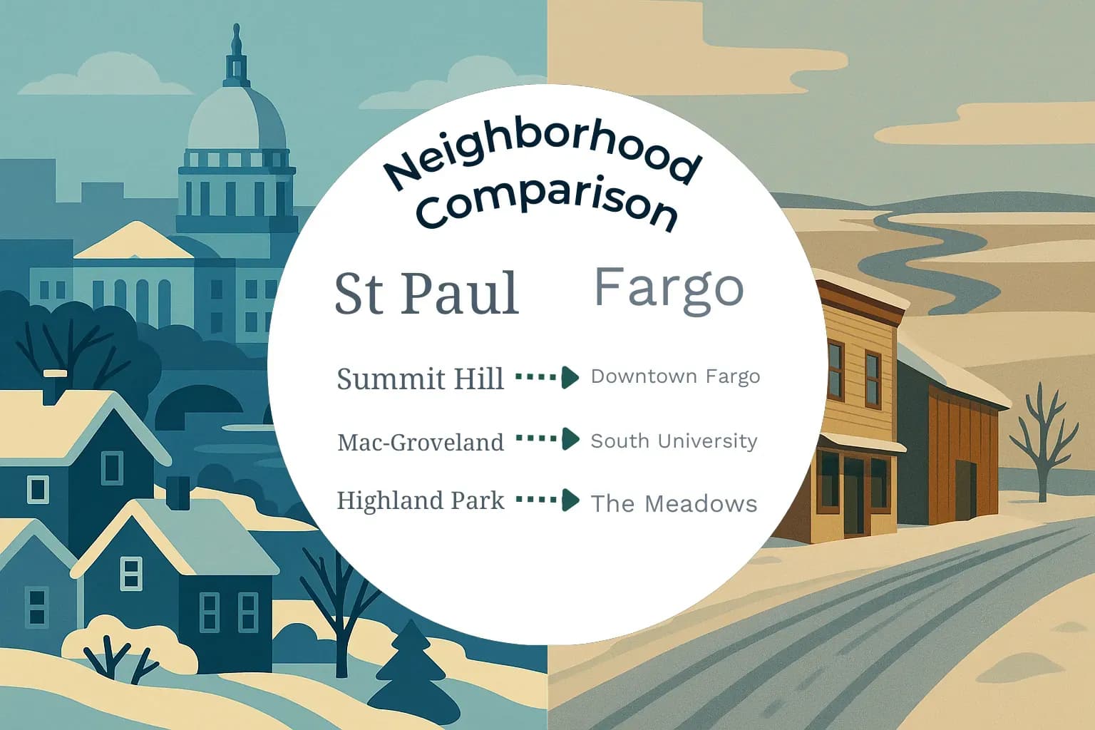 St. Paul vs Fargo Neighborhood Comparison