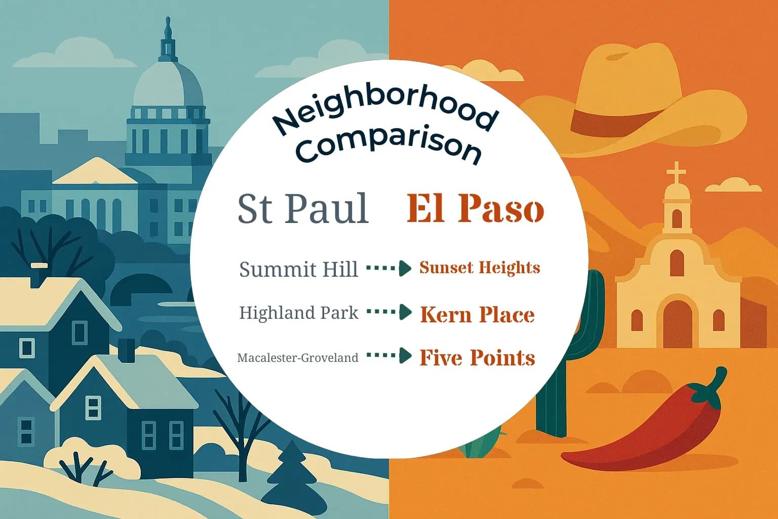 St. Paul vs El Paso Neighborhood Comparison