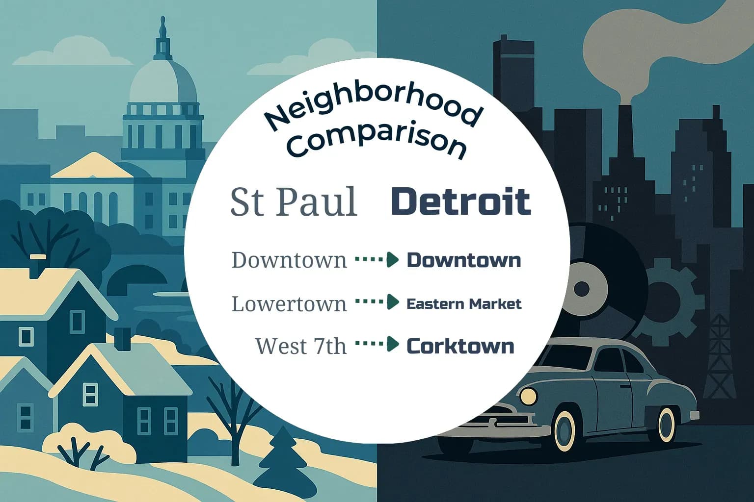 St. Paul vs Detroit Neighborhood Comparison
