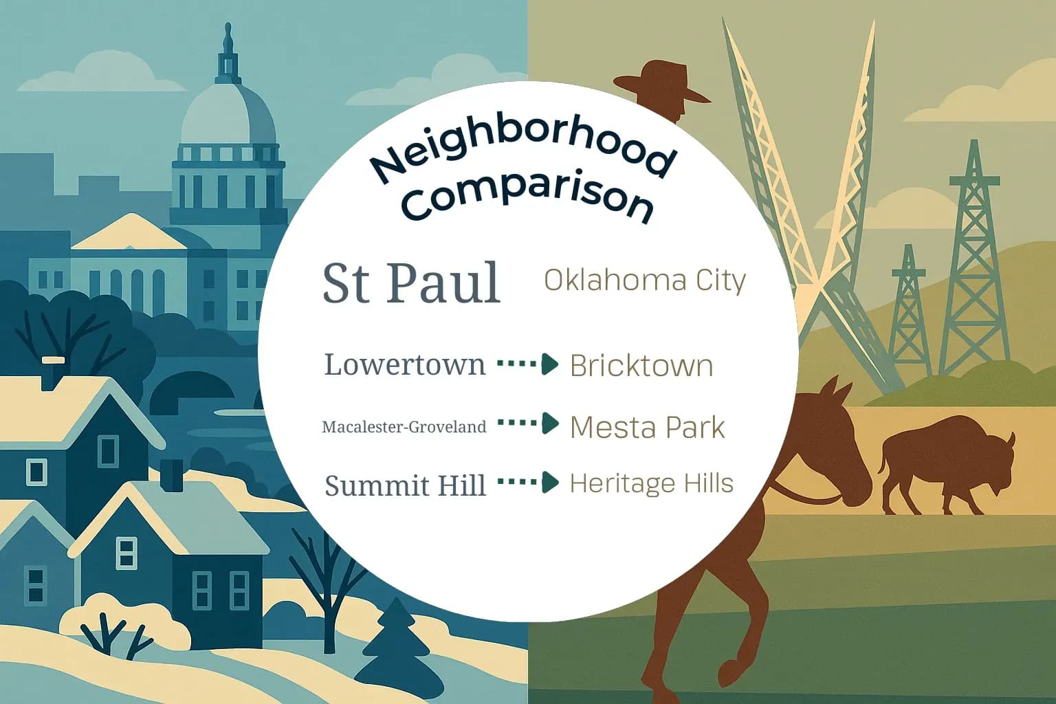 St. Paul vs Oklahoma City Neighborhood Comparison
