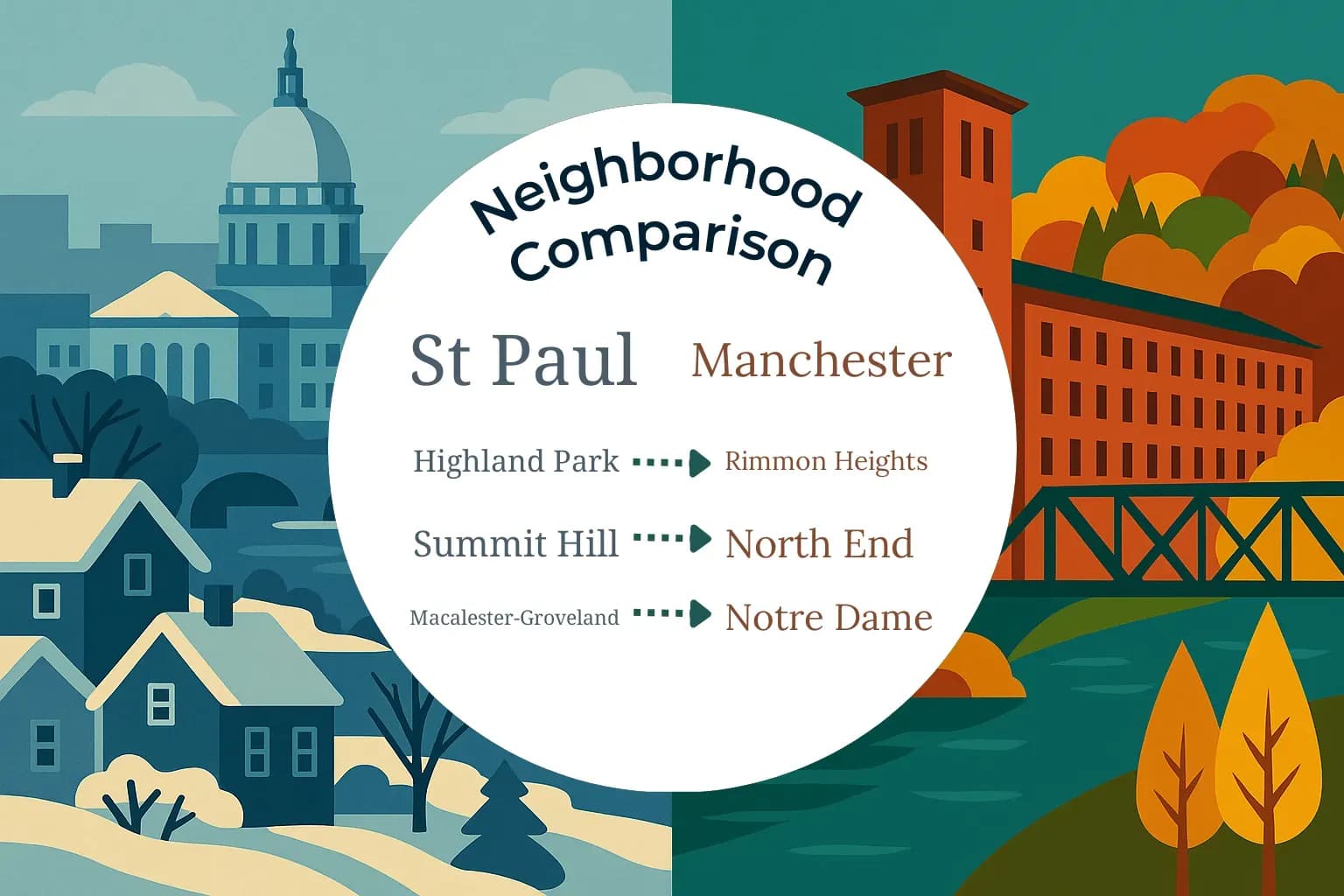 St. Paul vs Manchester Neighborhood Comparison