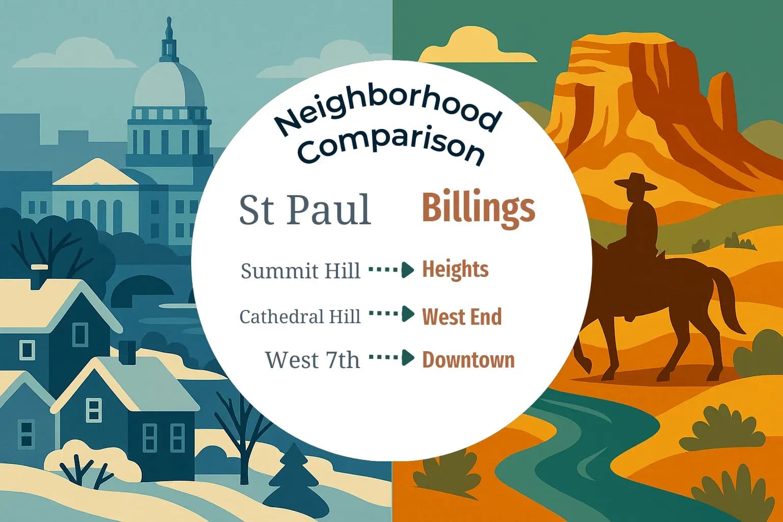 St. Paul vs Billings Neighborhood Comparison