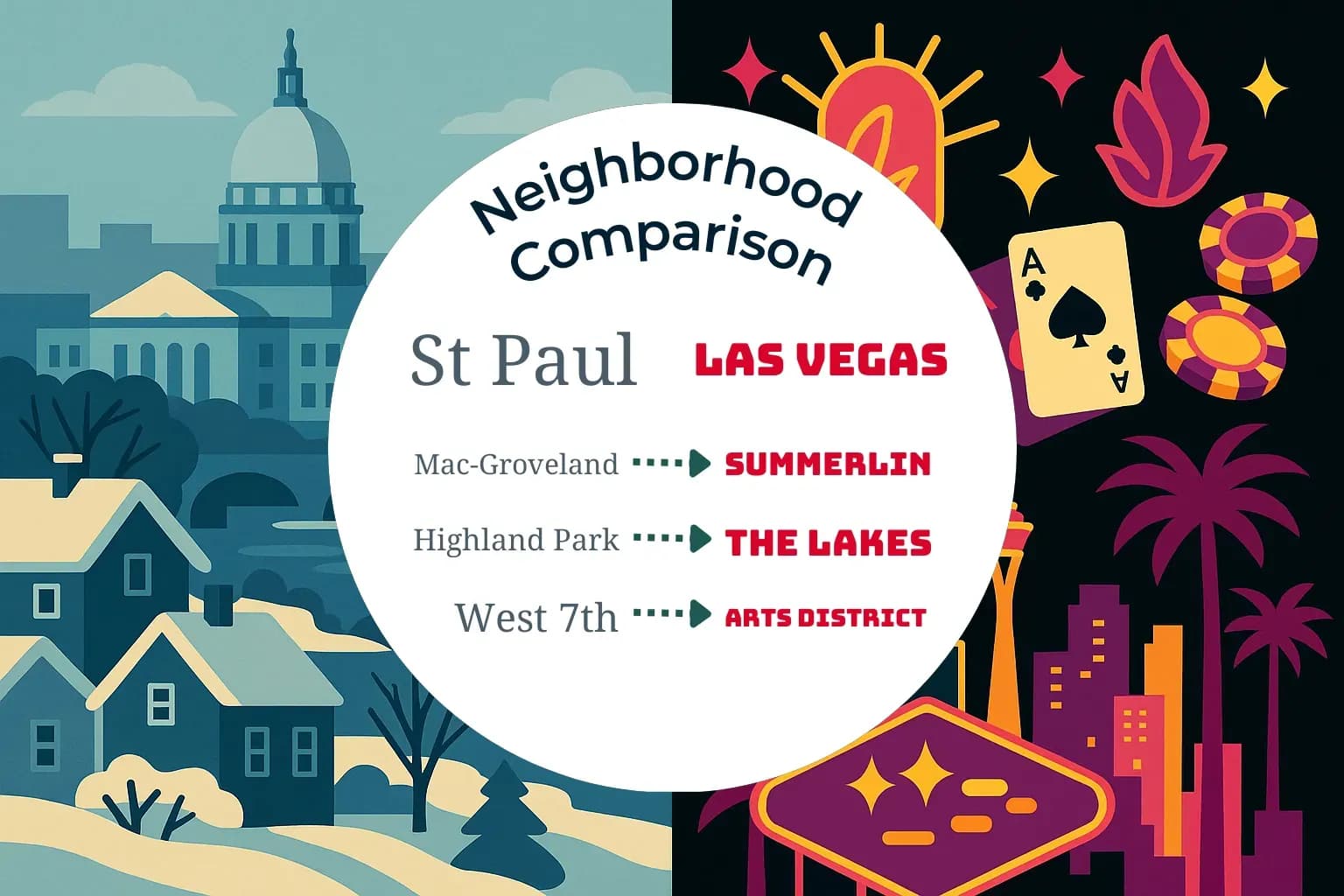 St. Paul vs Las Vegas Neighborhood Comparison