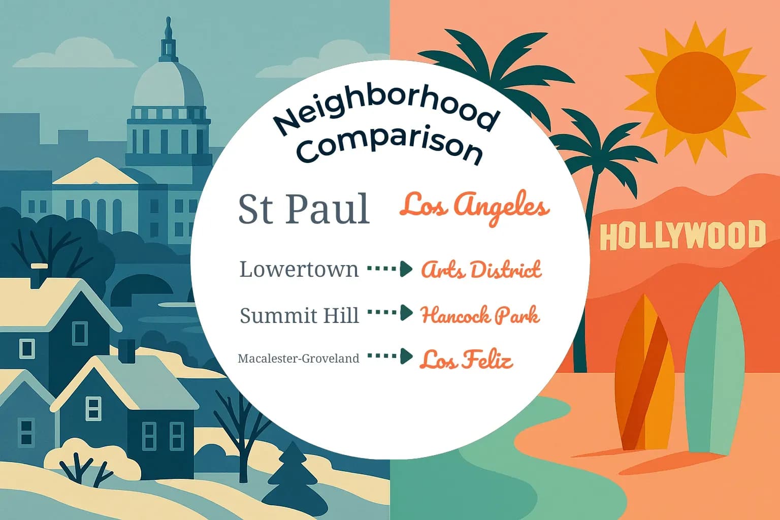 St. Paul vs Los Angeles Neighborhood Comparison