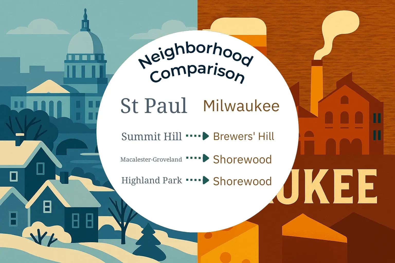 St. Paul vs Milwaukee Neighborhood Comparison