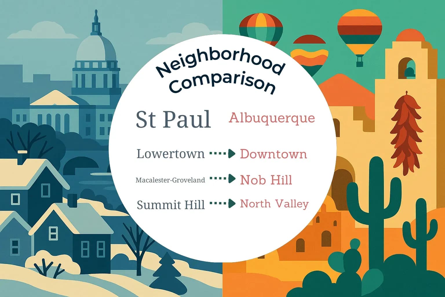 St. Paul vs Albuquerque Neighborhood Comparison