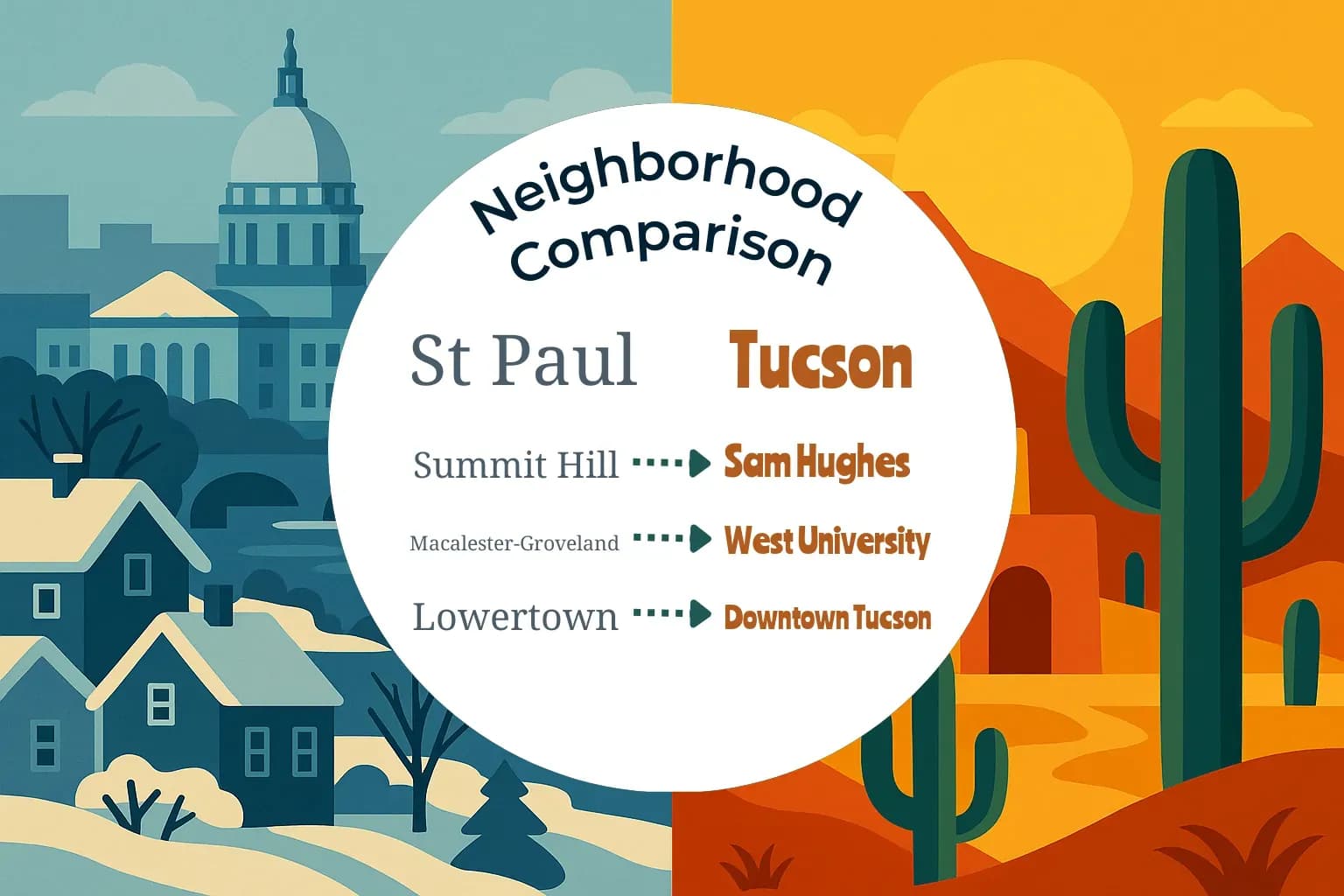St. Paul vs Tucson Neighborhood Comparison