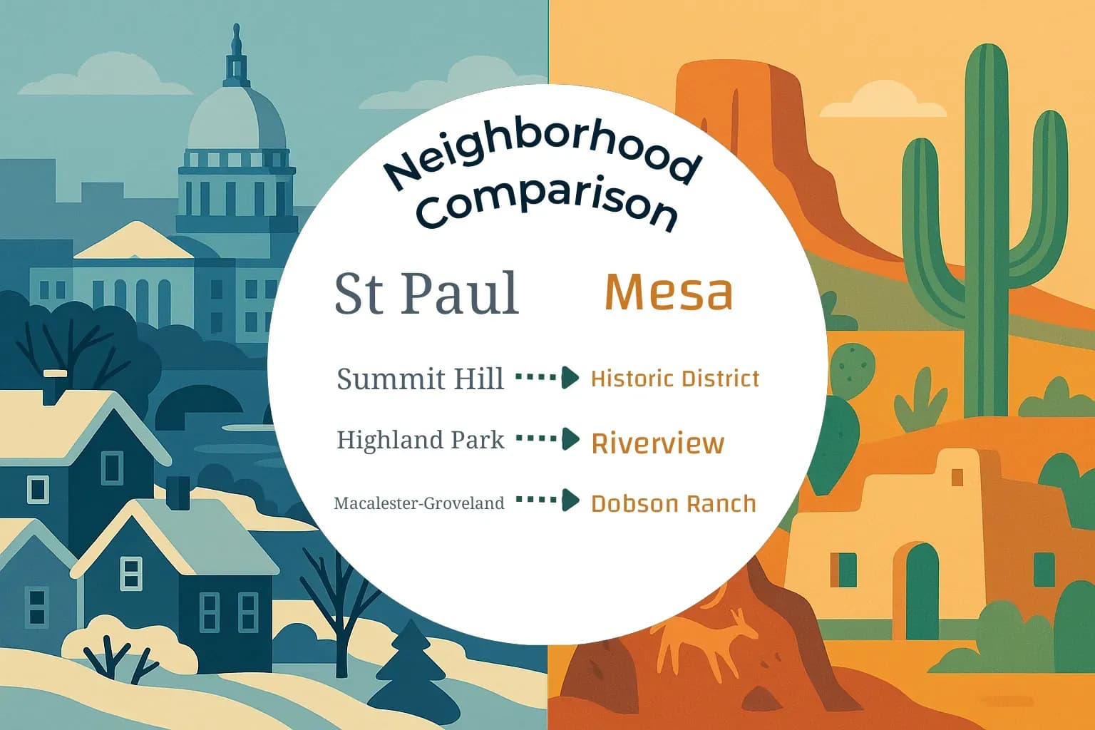 St. Paul vs Mesa Neighborhood Comparison