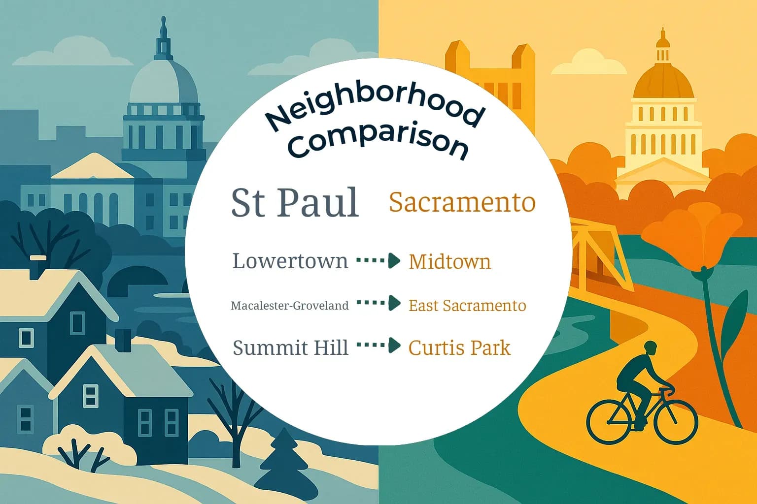 St. Paul vs Sacramento Neighborhood Comparison
