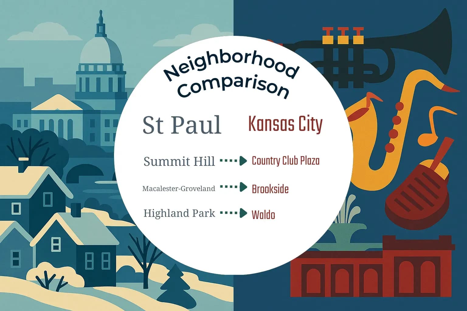 St. Paul vs Kansas City Neighborhood Comparison
