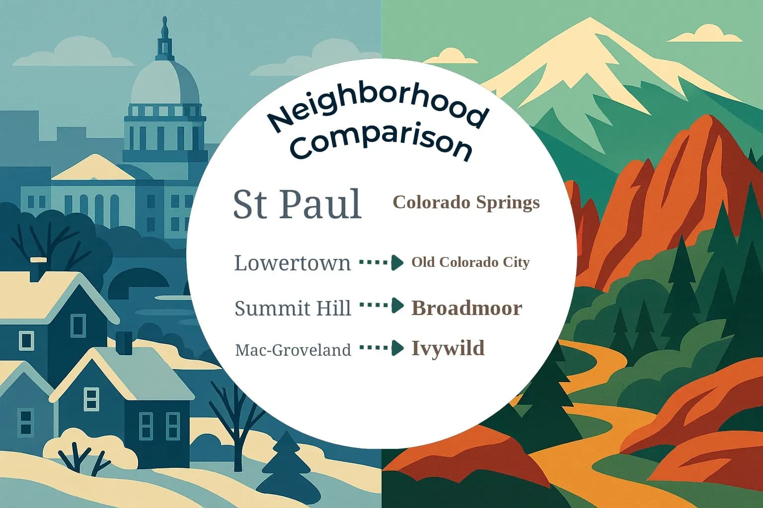St. Paul vs Colorado Springs Neighborhood Comparison