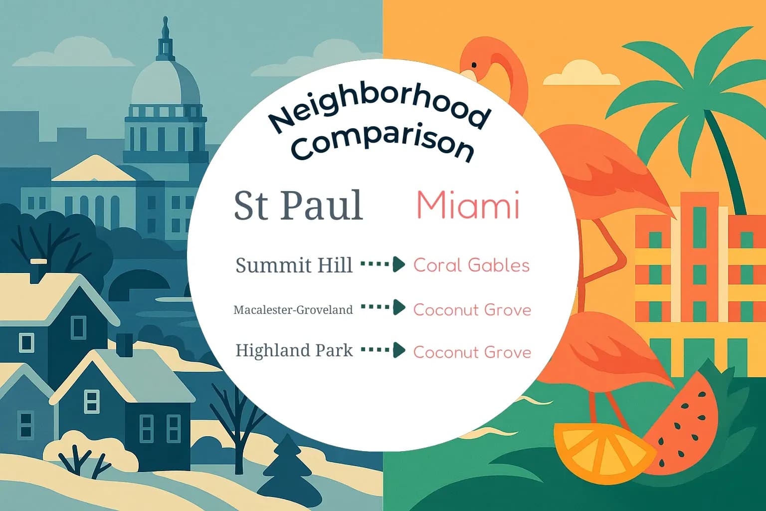 St. Paul vs Miami Neighborhood Comparison
