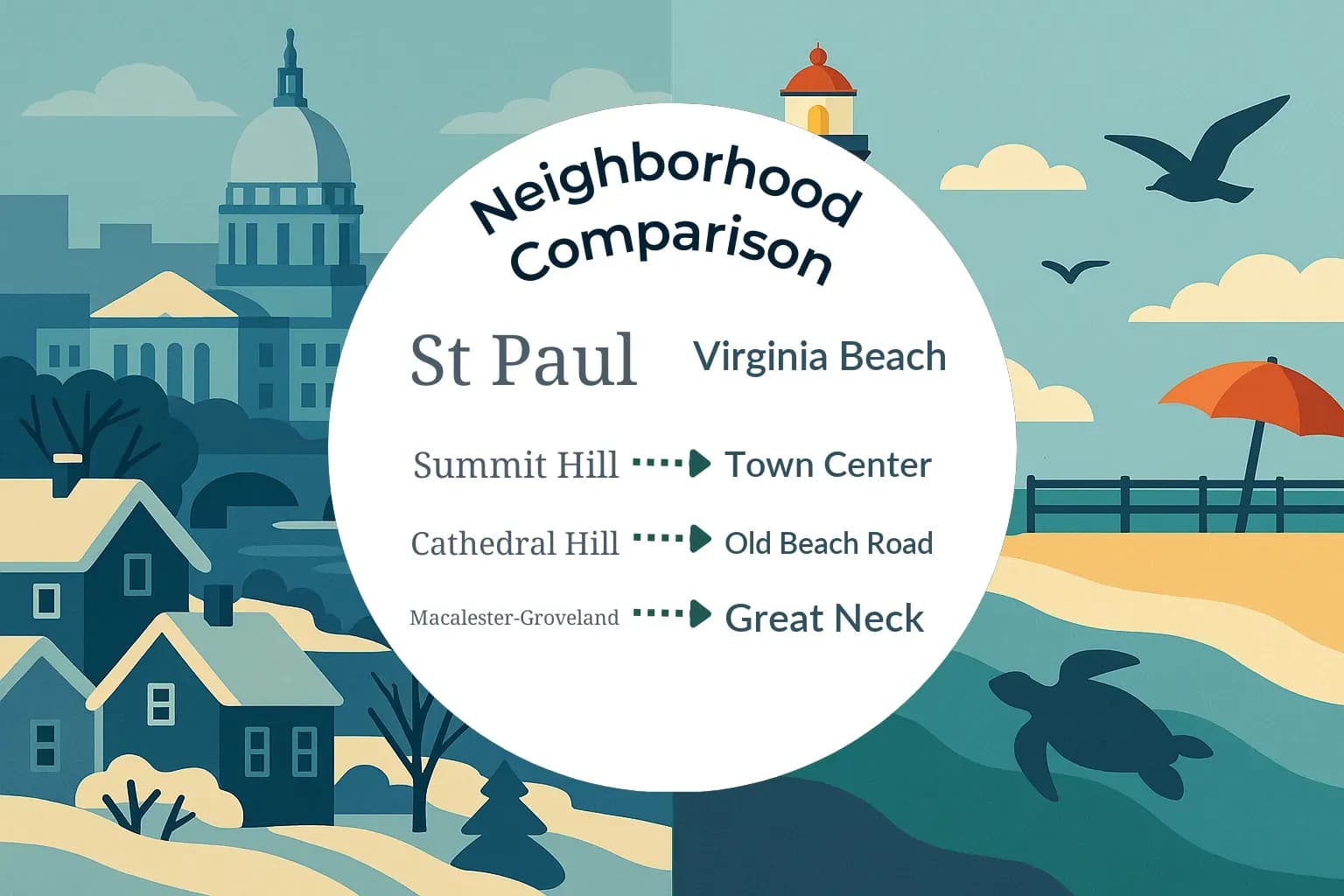 St. Paul vs Virginia Beach Neighborhood Comparison