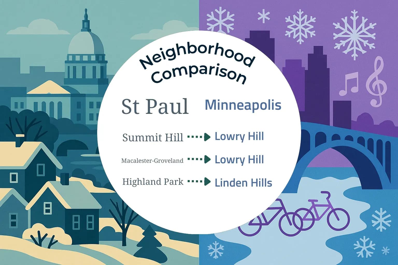 St. Paul vs Minneapolis Neighborhood Comparison