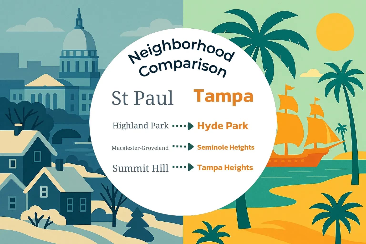 St. Paul vs Tampa Neighborhood Comparison