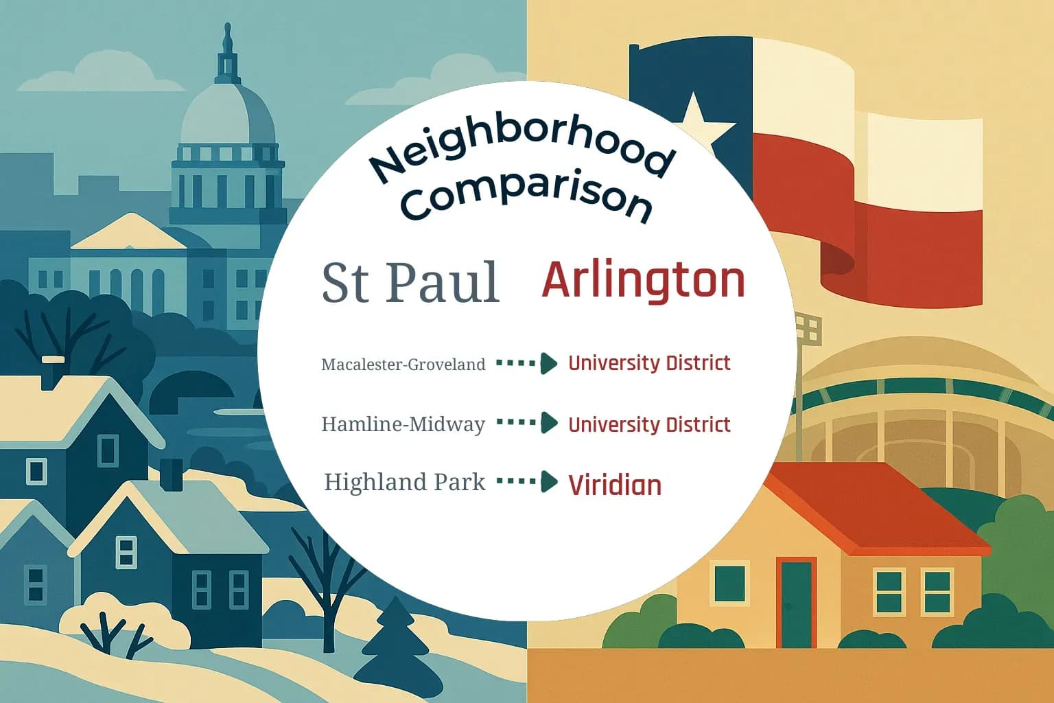 St. Paul vs Arlington Neighborhood Comparison