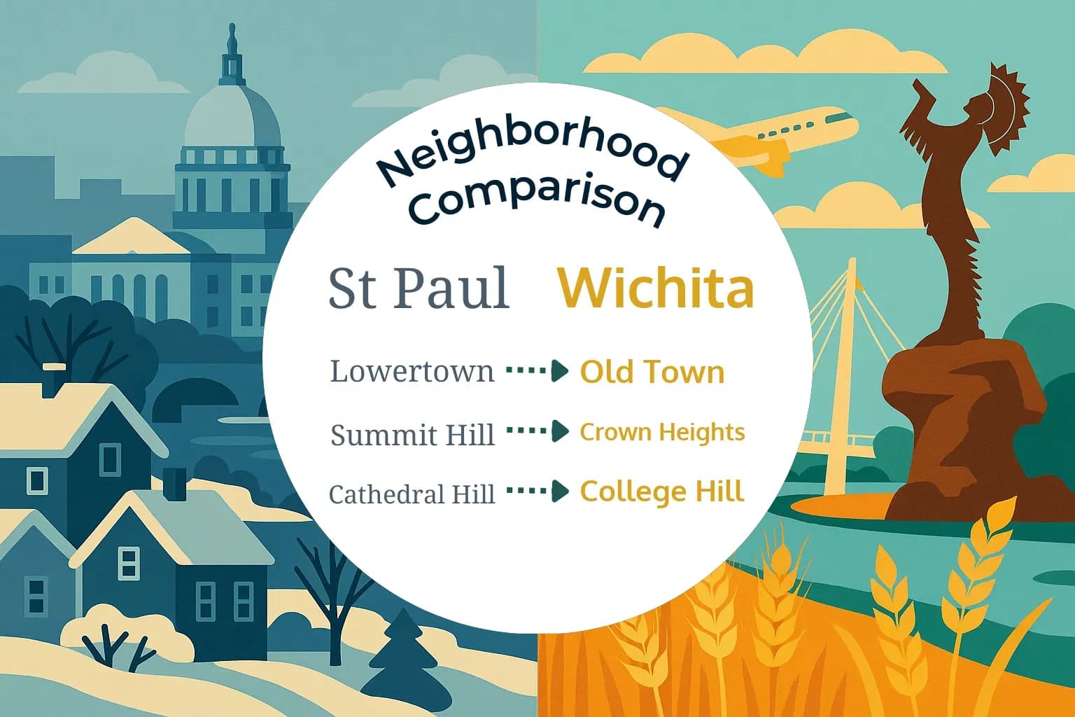 St. Paul vs Wichita Neighborhood Comparison