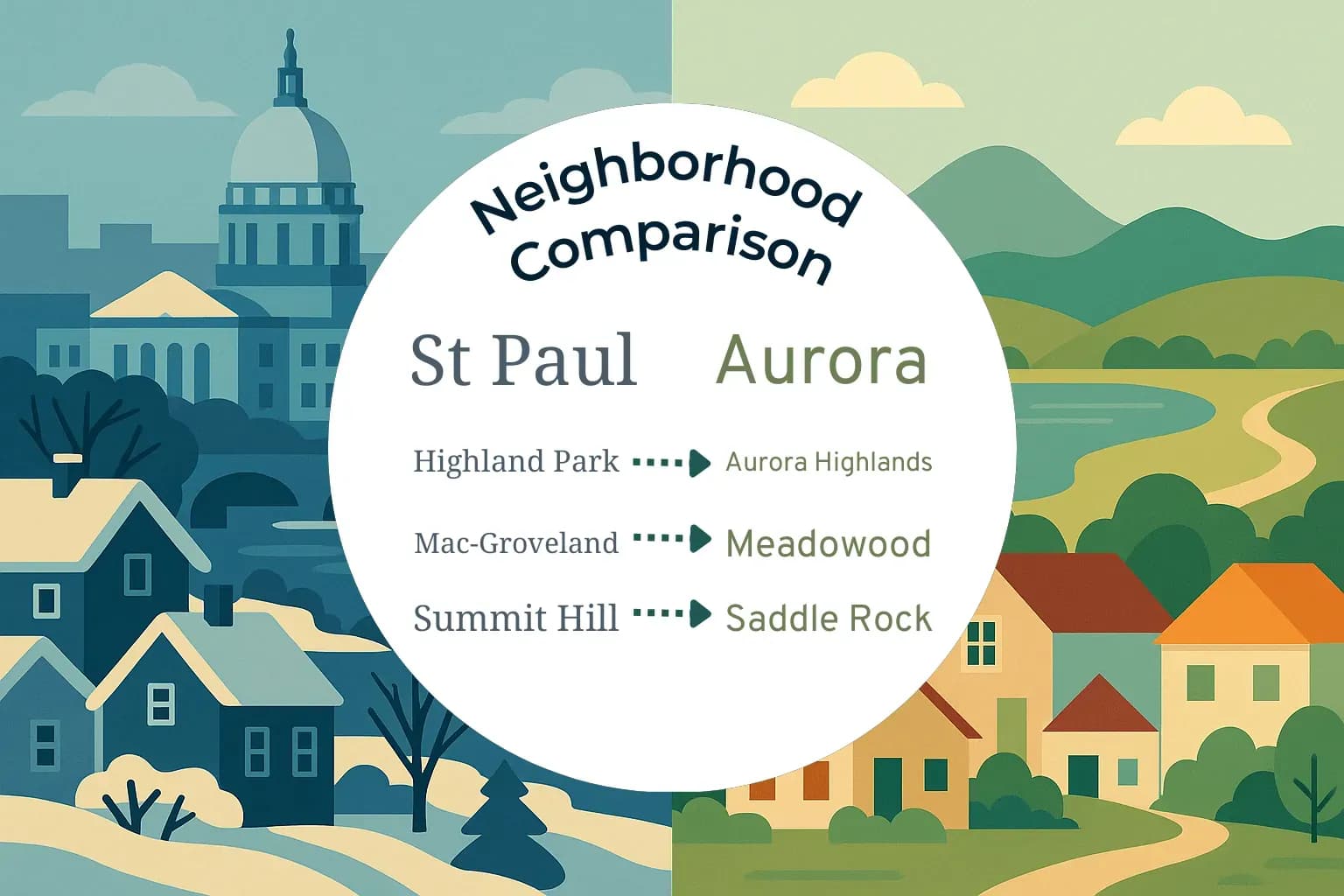 St. Paul vs Aurora Neighborhood Comparison