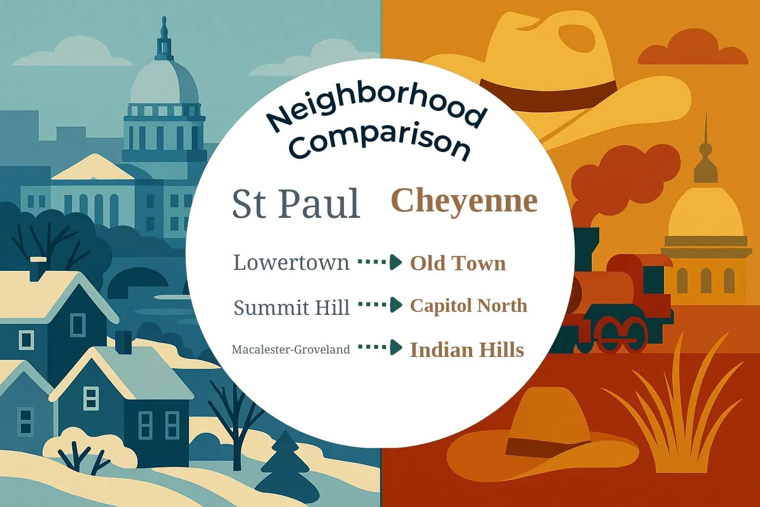 St. Paul vs Cheyenne Neighborhood Comparison