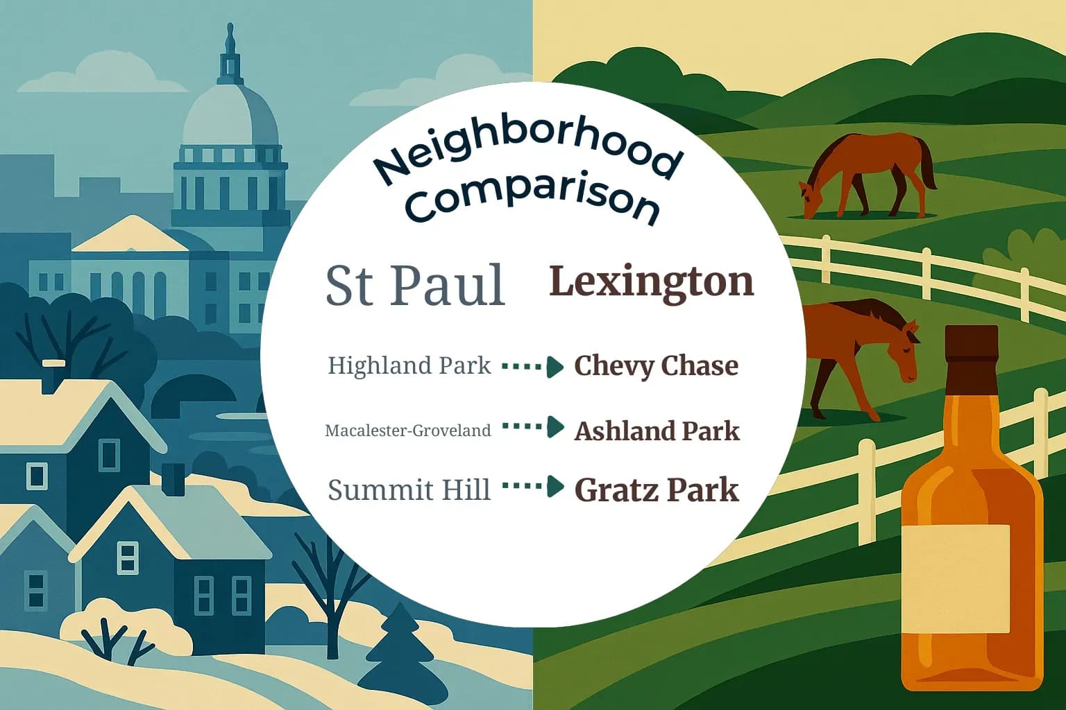 St. Paul vs Lexington Neighborhood Comparison