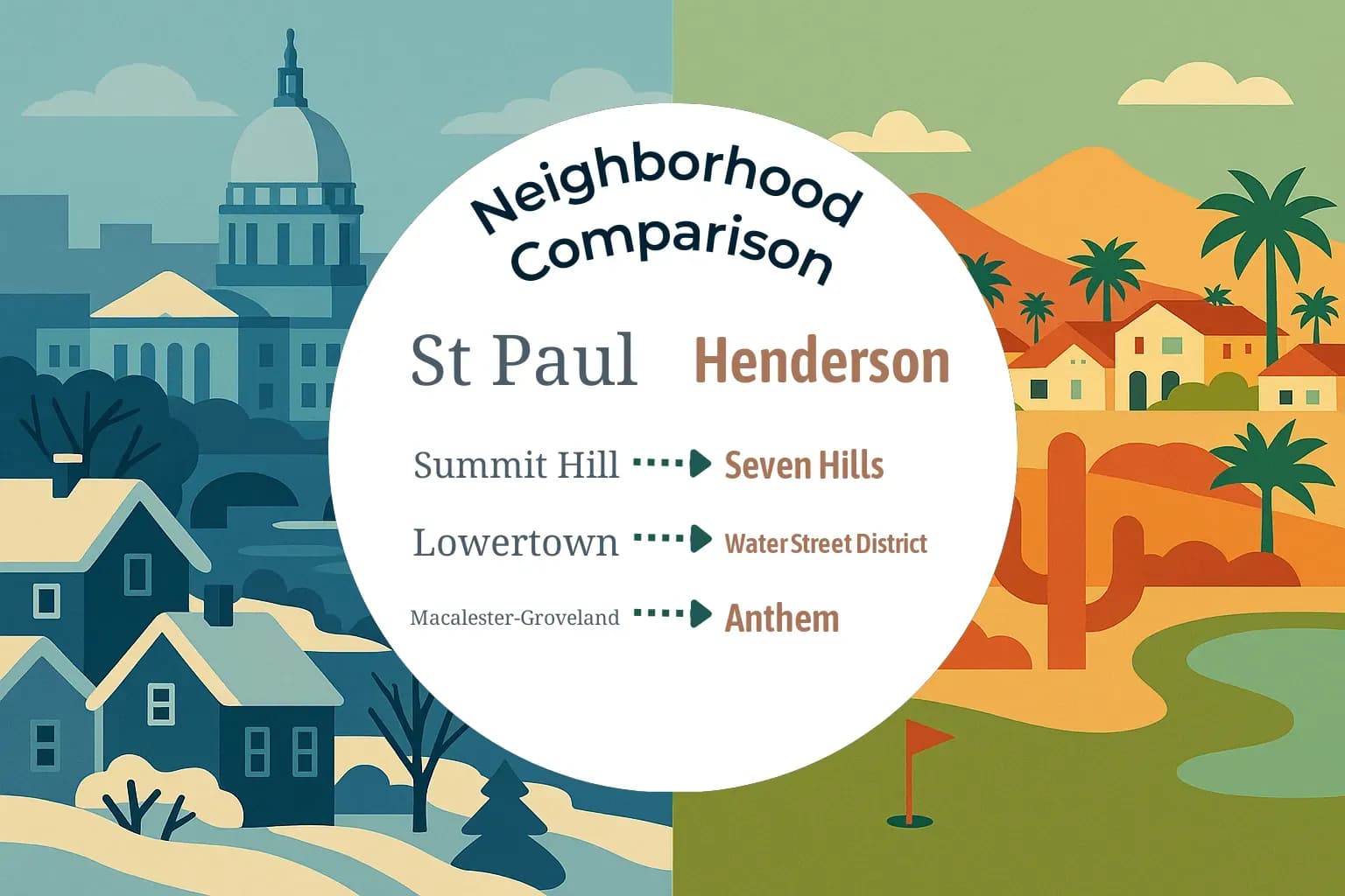 St. Paul vs Henderson Neighborhood Comparison