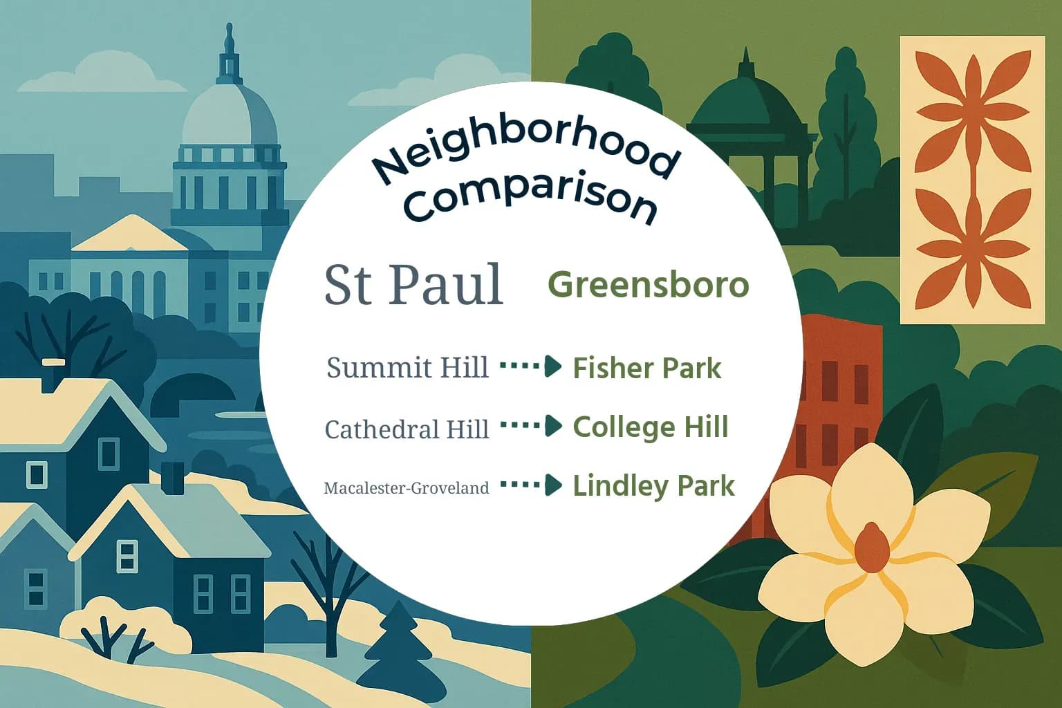 St. Paul vs Greensboro Neighborhood Comparison