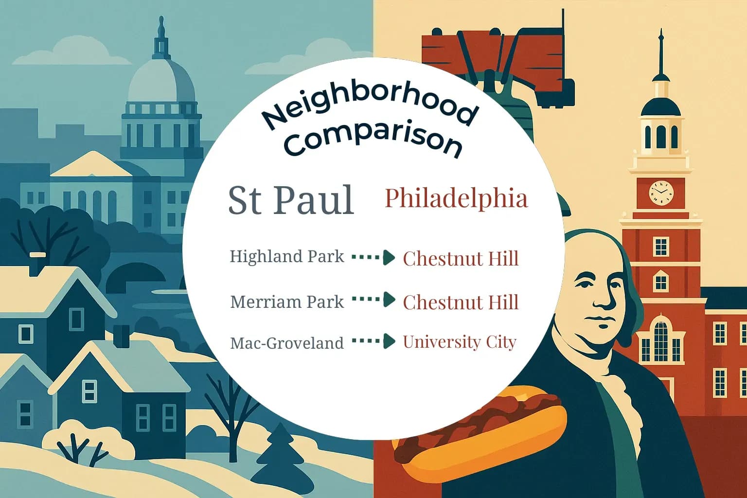 St. Paul vs Philadelphia Neighborhood Comparison