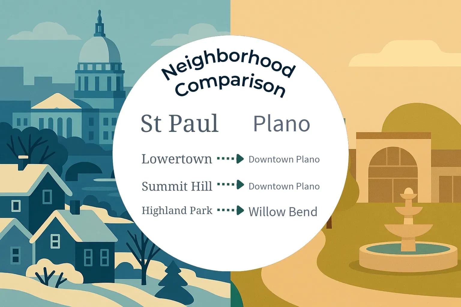St. Paul vs Plano Neighborhood Comparison