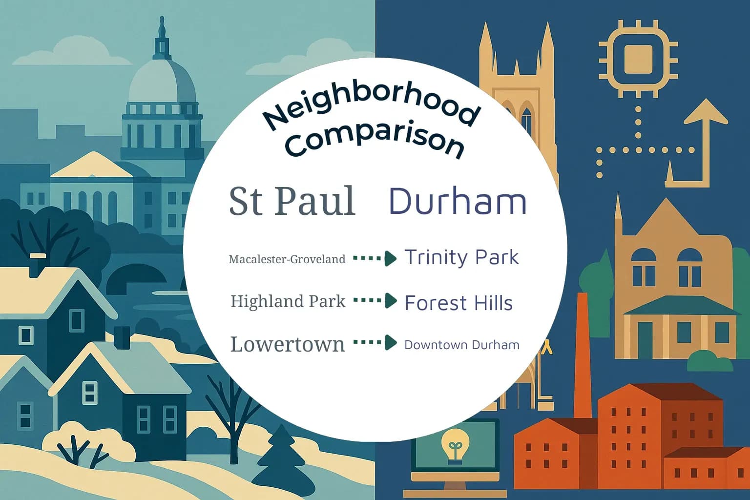 St. Paul vs Durham Neighborhood Comparison