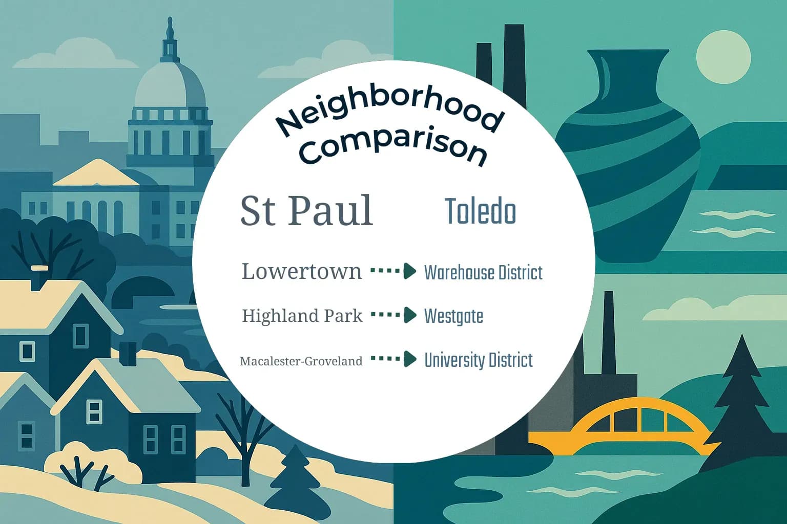 St. Paul vs Toledo Neighborhood Comparison