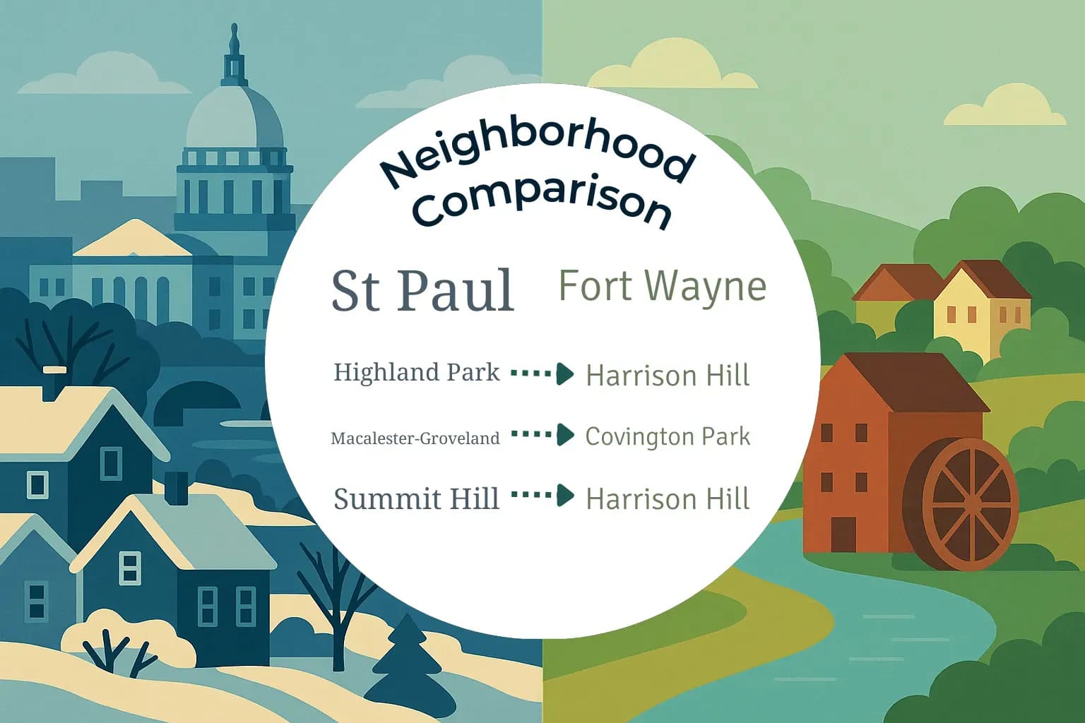 St. Paul vs Fort Wayne Neighborhood Comparison