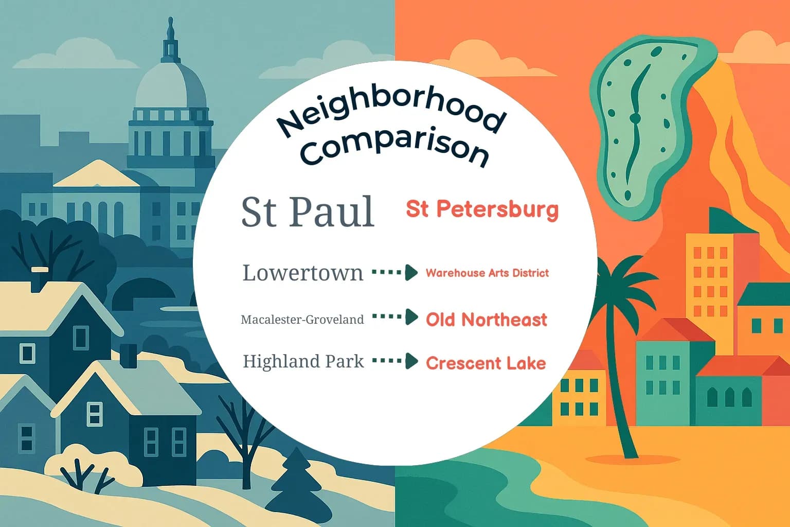 St. Paul vs St. Petersburg Neighborhood Comparison
