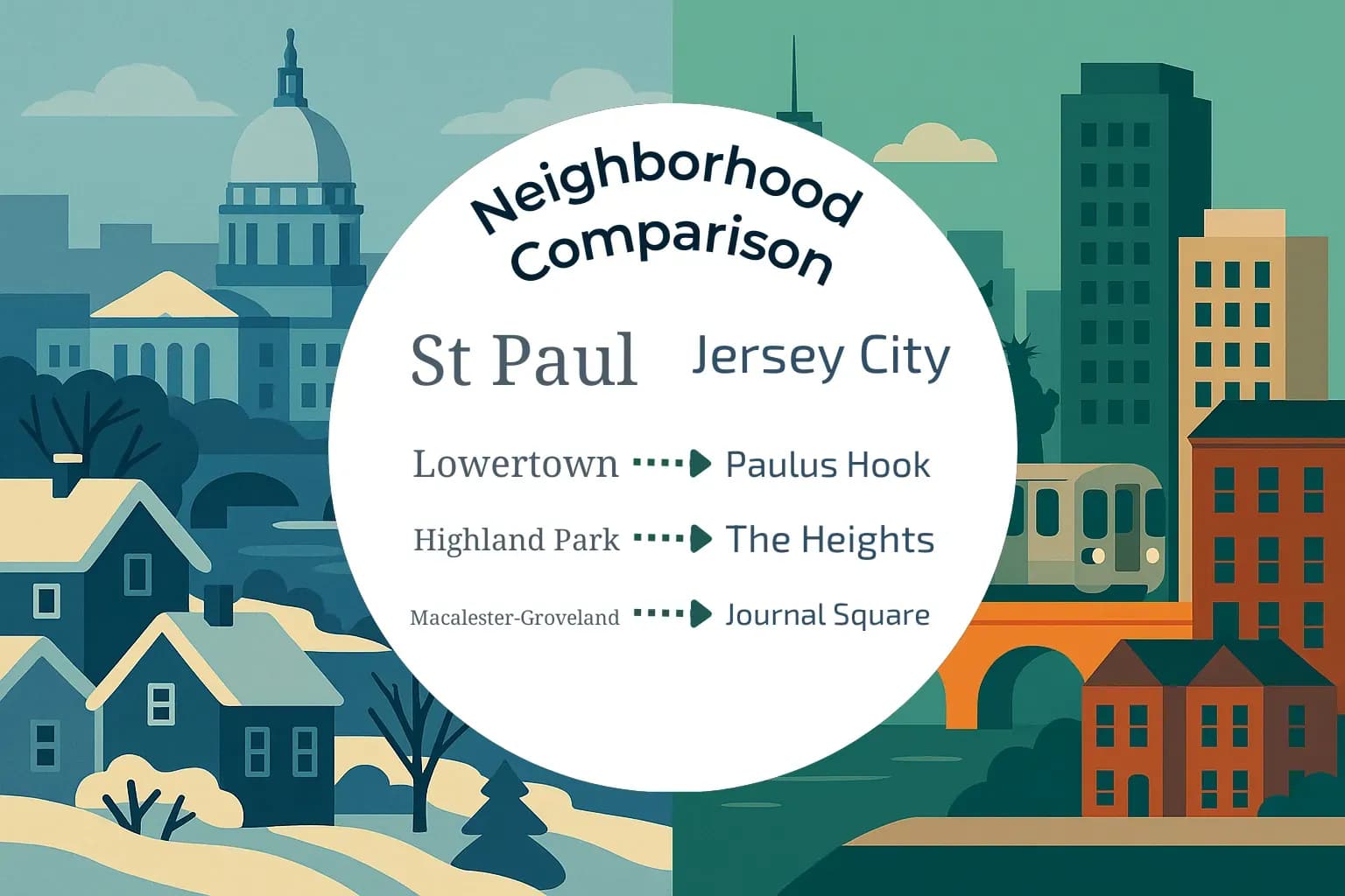 St. Paul vs Jersey City Neighborhood Comparison