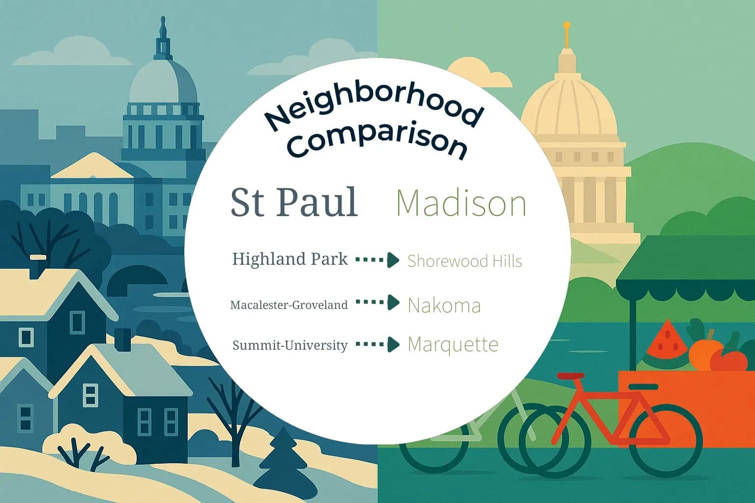 St. Paul vs Madison Neighborhood Comparison