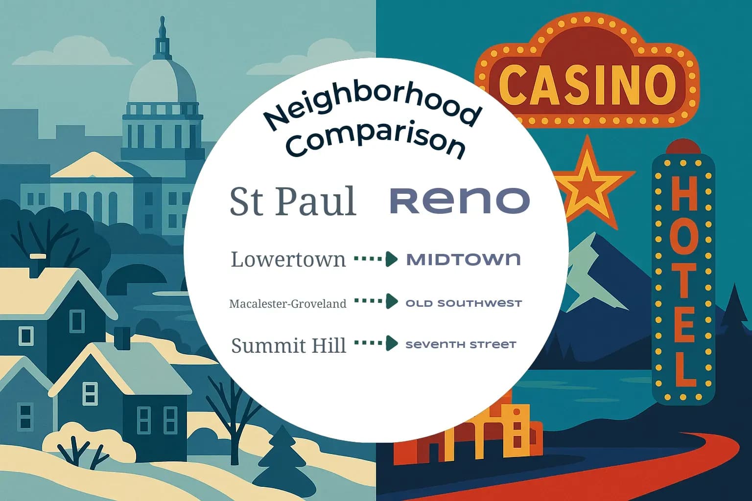 St. Paul vs Reno Neighborhood Comparison