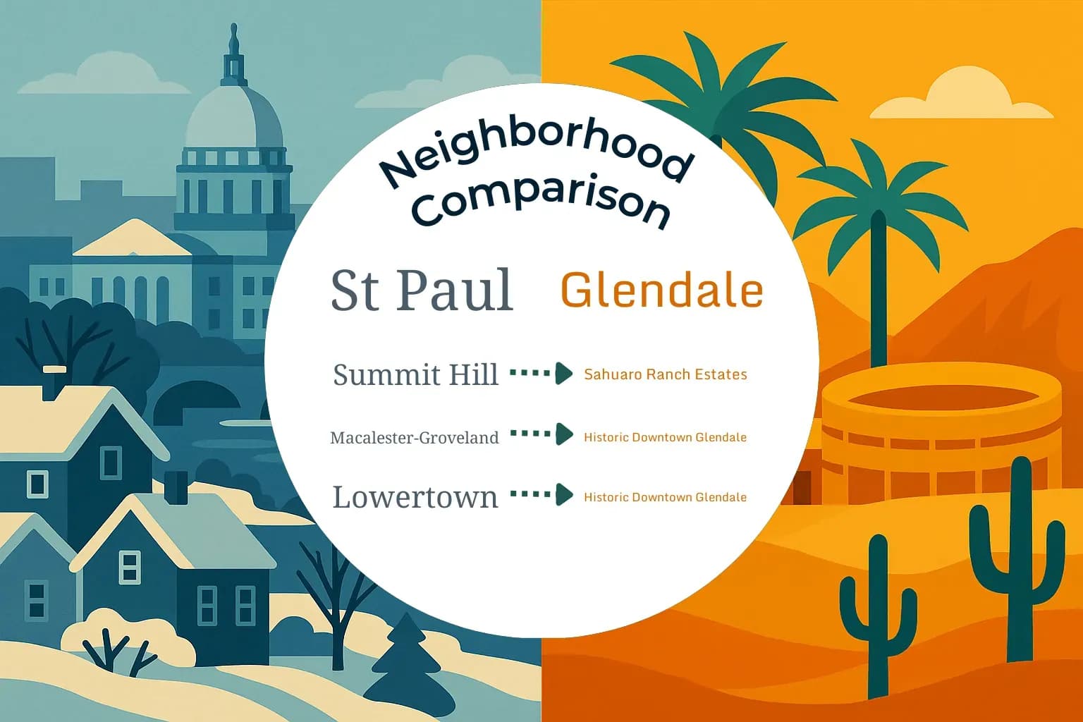 St. Paul vs Glendale Neighborhood Comparison