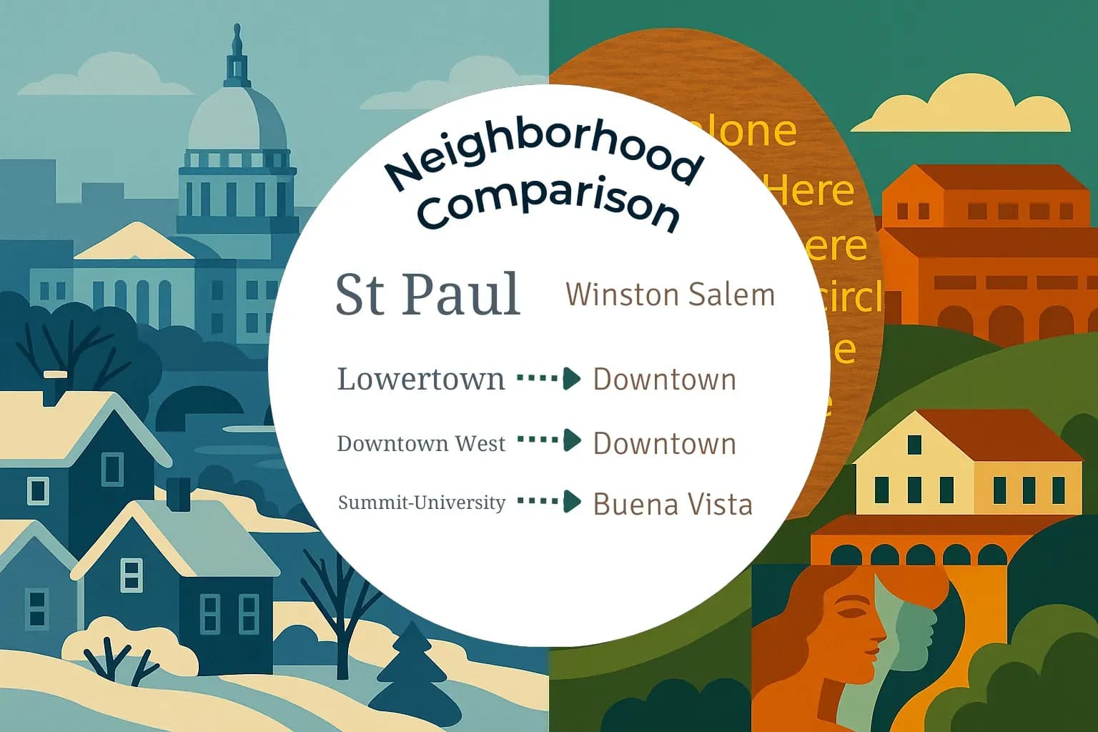 St. Paul vs Winston Salem Neighborhood Comparison