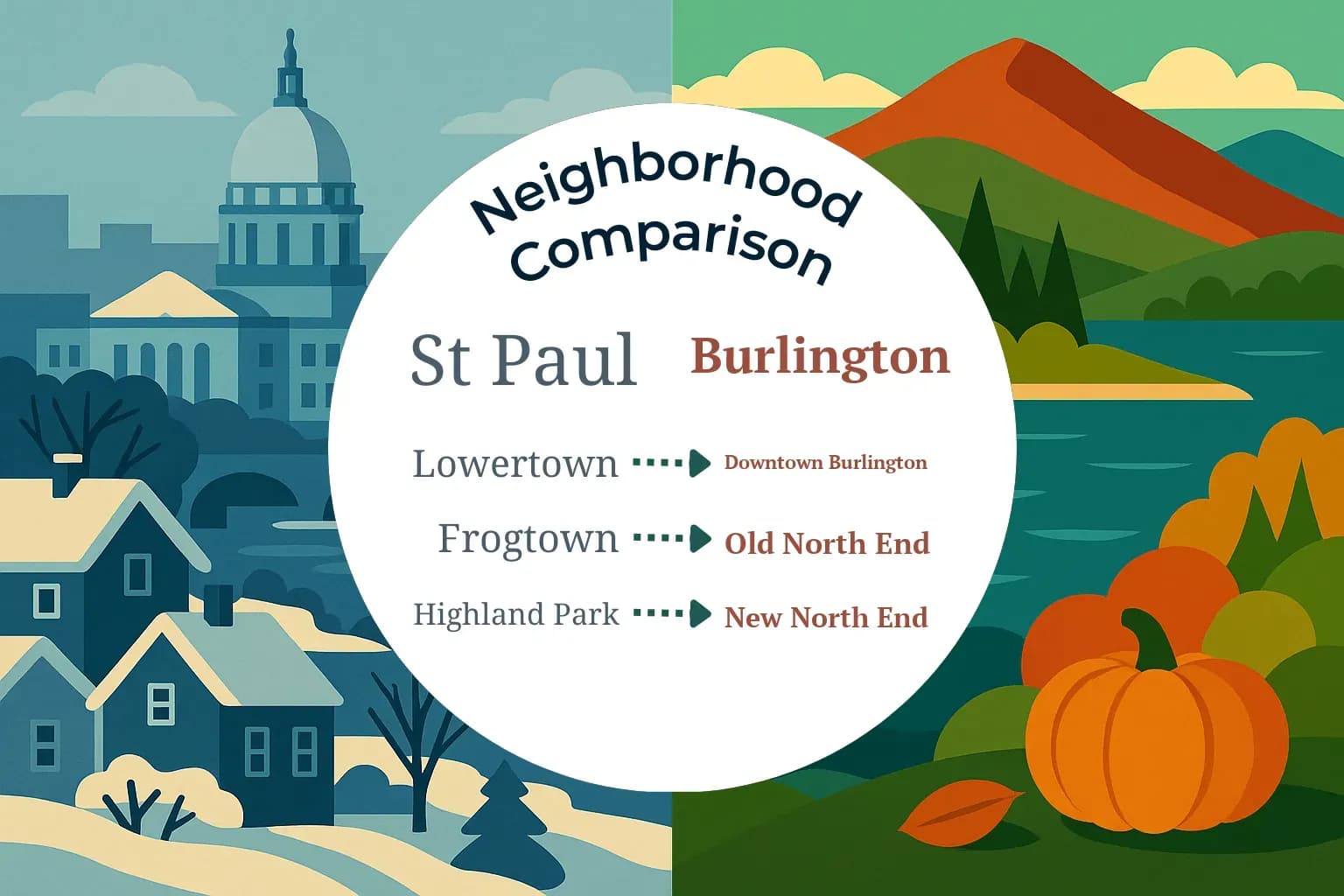 St. Paul vs Burlington Neighborhood Comparison