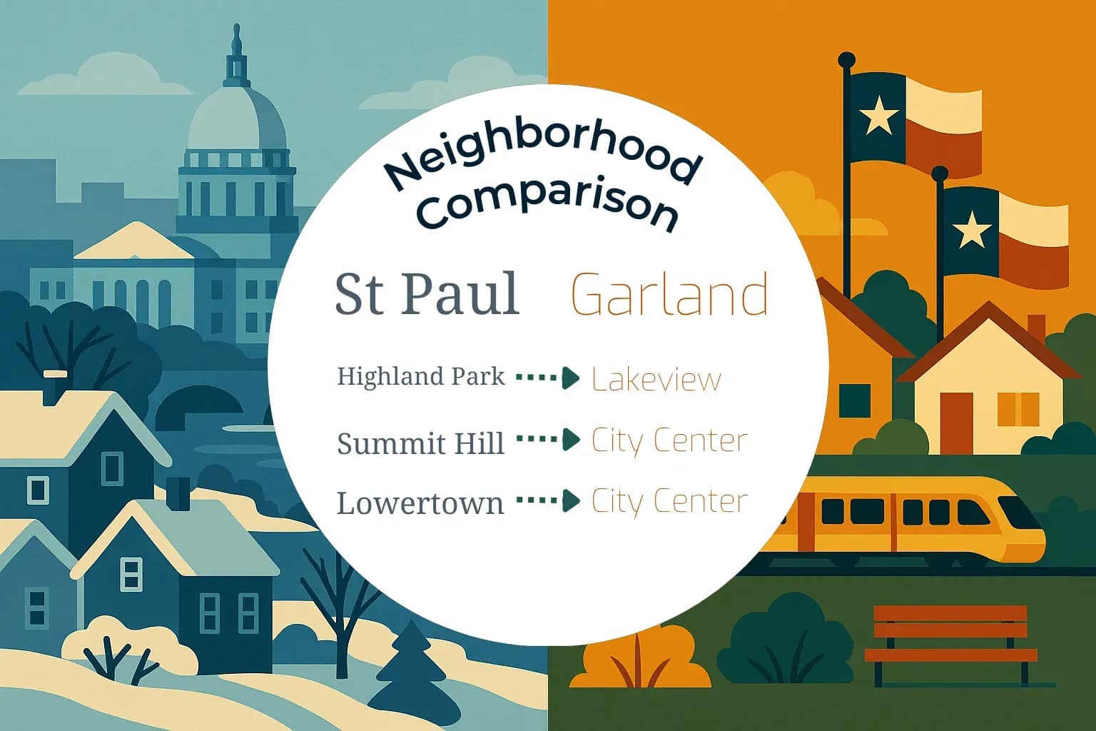 St. Paul vs Garland Neighborhood Comparison