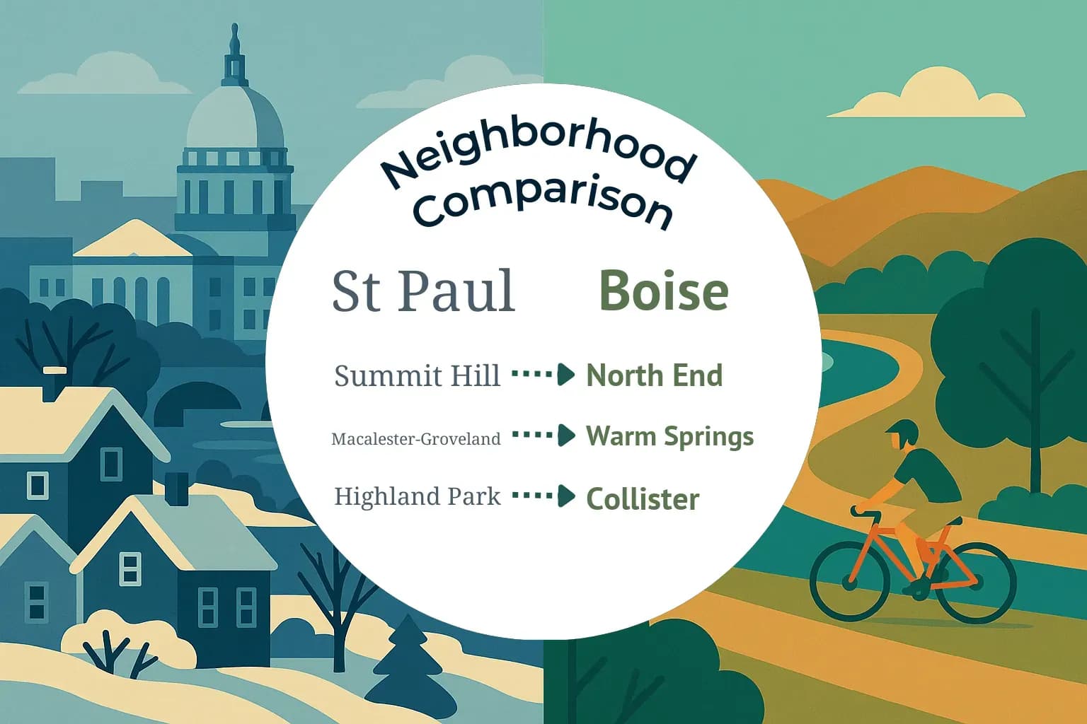 St. Paul vs Boise Neighborhood Comparison