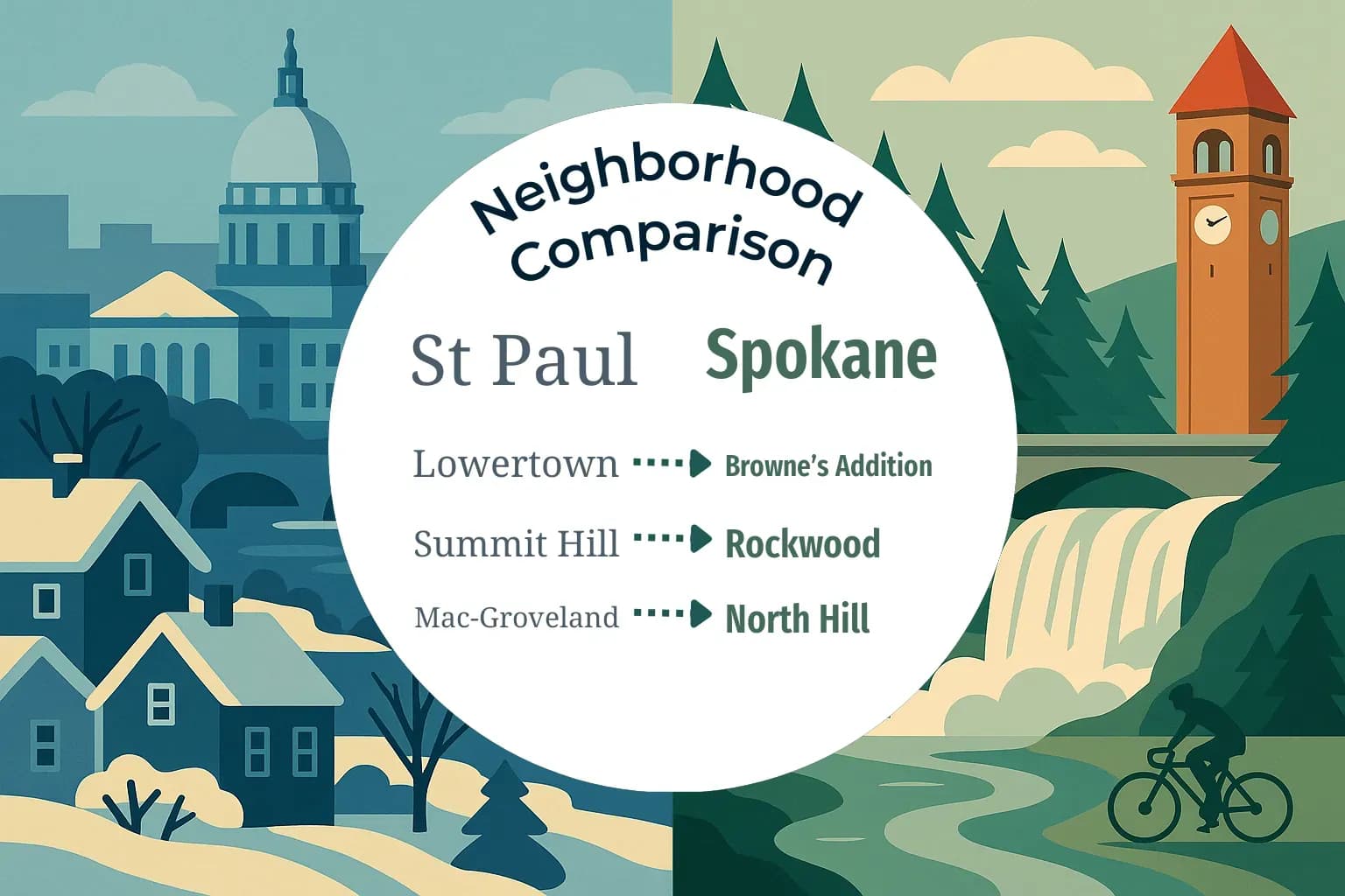 St. Paul vs Spokane Neighborhood Comparison