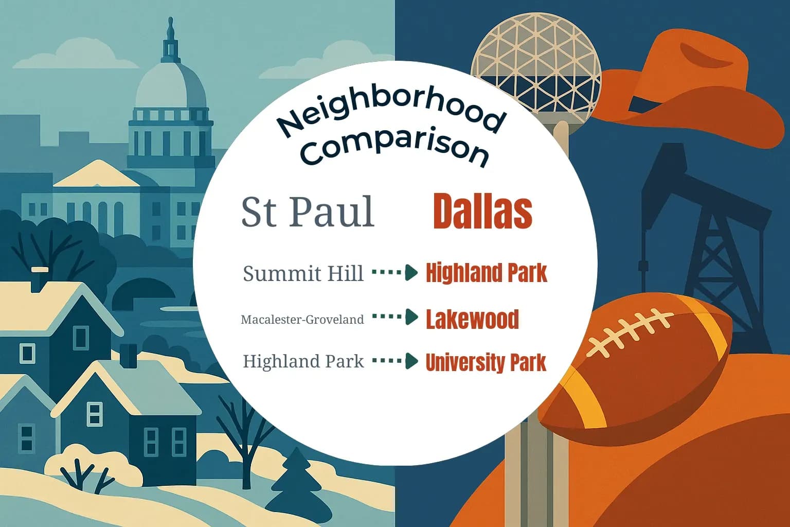 St. Paul vs Dallas Neighborhood Comparison