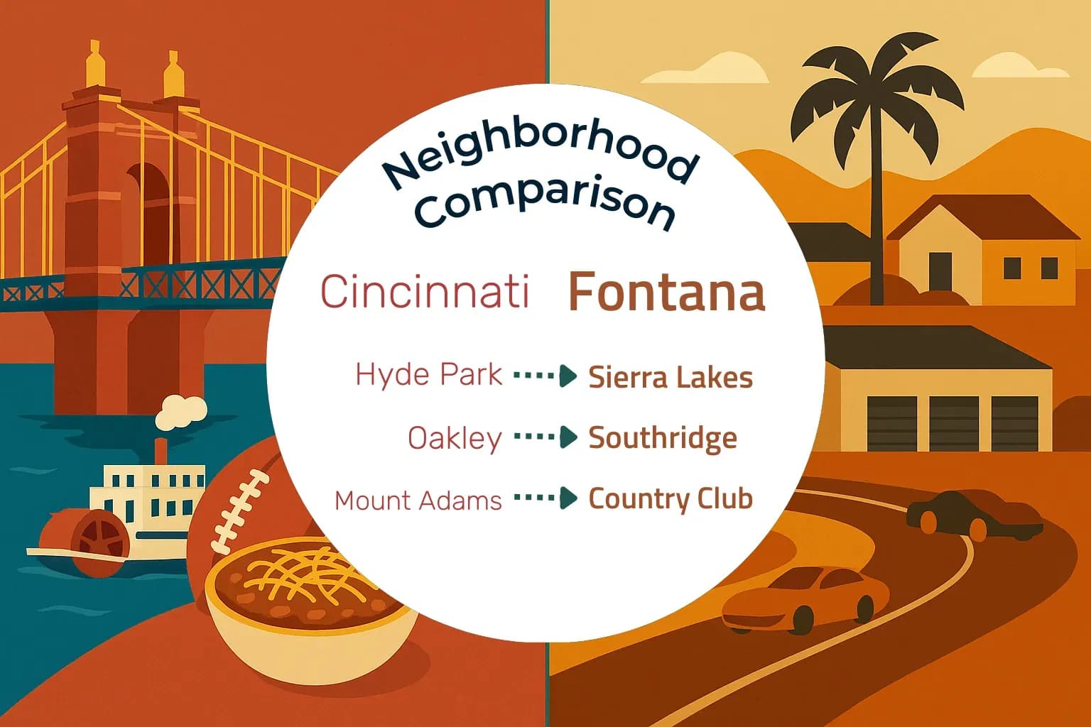 Cincinnati vs Fontana Neighborhood Comparison